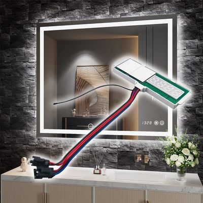60W Inductive Switches LED Light Defogger with Time Temperature Display Touch Sensor Stepless Dimmer