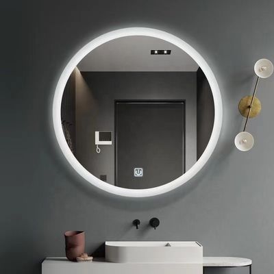 Touch Screen LED Bathroom Mirror with Large Sensor Switch and Modern Design Style