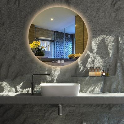 Large Sensor Switch LED Bathroom Mirror with Touch Screen and Fog-Free Design