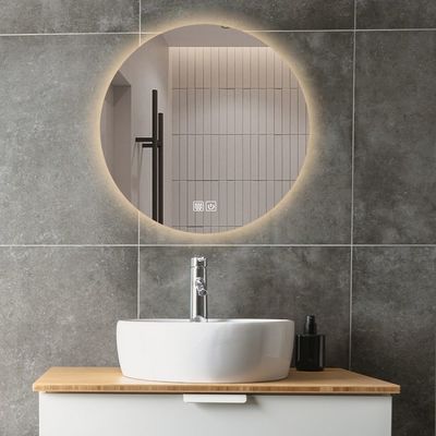 Large Sensor Switch LED Bathroom Mirror with Touch Screen and Fog-Free Design