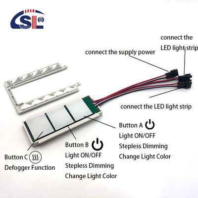 60W 5A DC12V Single Color Double Touch Sensor Switch for Mirror Radar Inductive LED