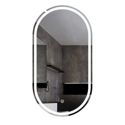 Hotel Home Bathroom Decoration LED Lighted Triple Color Lights Waterproof Vanity Mirror