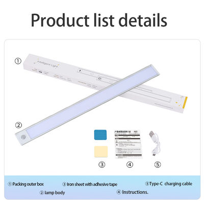 Daylight Alert Led Wardrobe Lighting Strip with Motion Sensor and Rechargeable Battery
