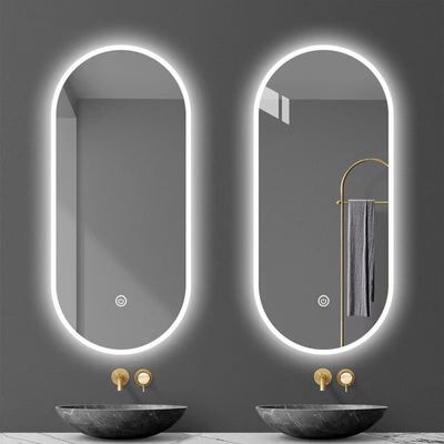 Silver Lenses Material Touch Control Led Retail Beat-room Mirror for Home Bathroom