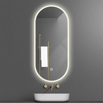 Silver Lenses Material Touch Control Led Retail Beat-room Mirror for Home Bathroom