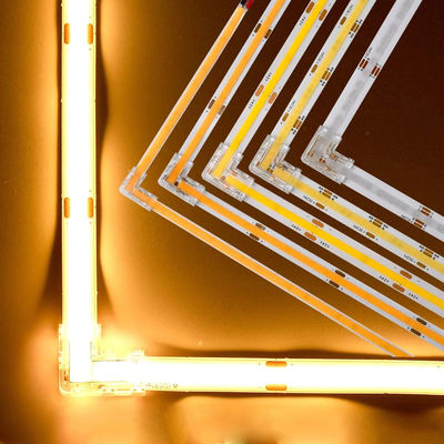 90 Degree L Shape Crystal Buckle for COB LED Strip Connector Seamless 2/3pin 5/8/10mm