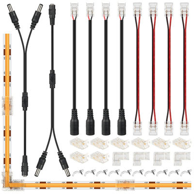 DIY Home Lighting Plastic 8mm 2 Pin SMD Cob Led Strip Connector for Modern Design