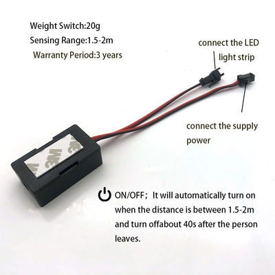 Customizable 12V/24V 5A 60W/120W Rader PIR Motion Sensor Light Switch LED Light Source 1NO/1NC Switch Combination Bathroom