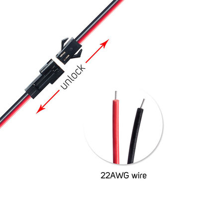 LED Light Cable Wire with Male and Female JST SM Cable Connectors Modern Design Style