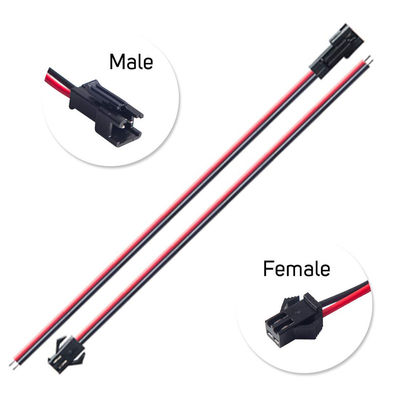 LED Light Cable Wire with Male and Female JST SM Cable Connectors Modern Design Style