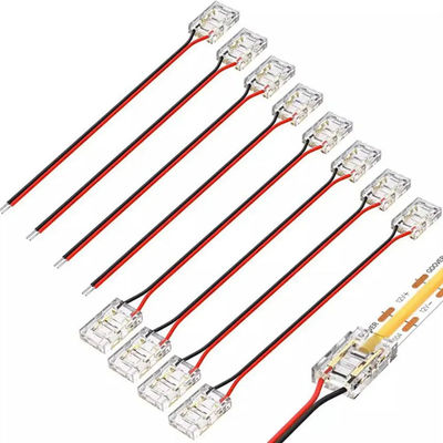 Hotel COB Mini Led Light Strip Wire Connectors 2 3 Pin Connection Solderless CCT 5 8 10mm LED Strip To Strip Wire Connector