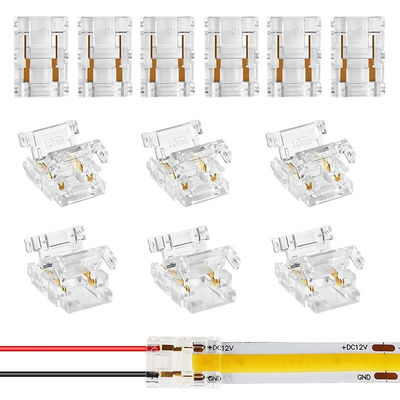 Hotel COB Mini Led Light Strip Wire Connectors 2 3 Pin Connection Solderless CCT 5 8 10mm LED Strip To Strip Wire Connector