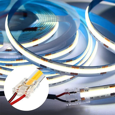Waterproof IP20 COB LED Strip Connectors for 8mm 10mm Strip to Strip Plastic L-Shaped