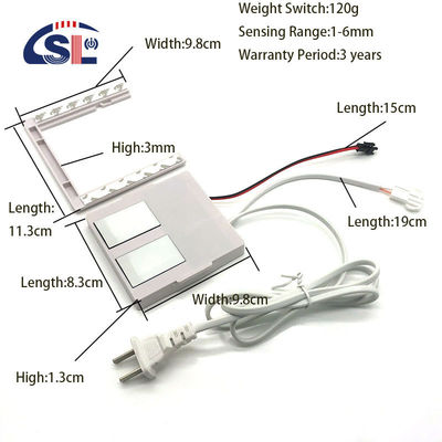 24W Smart LED Dual Touch Dimming Sensor With Built-In Power Supply for Single/Three Color Control and Defogging