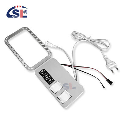Smart Double Button Touch Sensor Switch with Time and Temperature Output Voltage DC12V