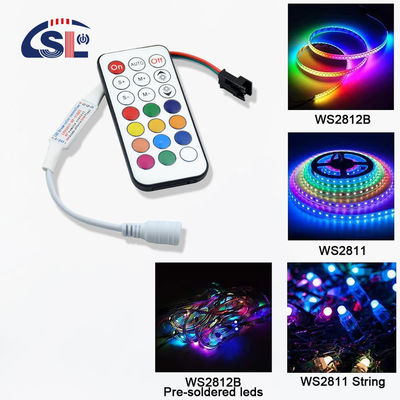 20-60 Degree Mini RF Remote Controller for WS2811/WS2812B/WS2813/USC1903 Pixel Light