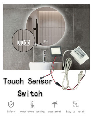 12V 1A 12W 24W 36W Bathroom Mirrors Single Color Touch Sensor Switch Without Bracket