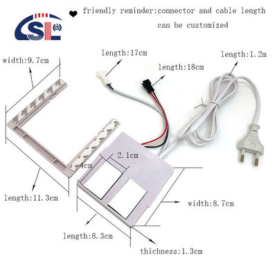 Large Two Buttons Touch Sensor Switch with Bracket Easy Installation DC12V Customized