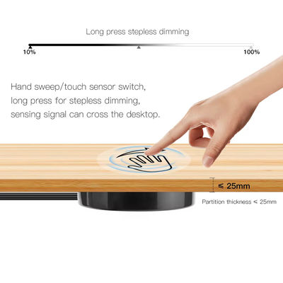 DC12V Wooden Board Smart LED Dimmer Hand Touch Sweep Switch for Cabinet DC12V Output