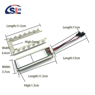 SL 12v Split Two Buttons Three Colors LED Smart Defogger Touch Switch Sensor 11.8cm*6.6cm*1.3cm