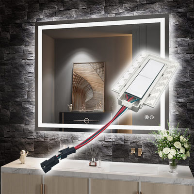 SL 12v Split Two Buttons Three Colors LED Smart Defogger Touch Switch Sensor 11.8cm*6.6cm*1.3cm