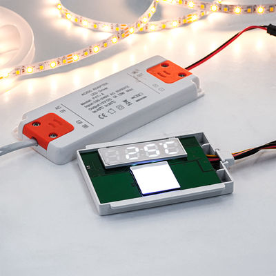 DC12V SL Split Single Button Single Color Touch Sensor Switch Radar Time Temperature Display Screen with Bracket Smart Mirrors 12W 24W Voltage