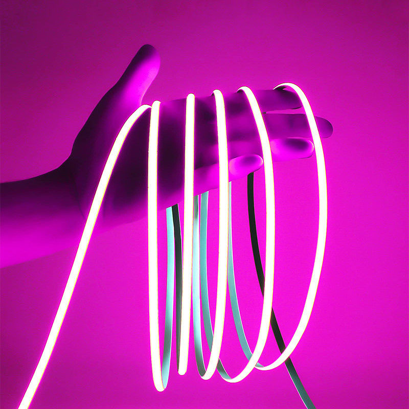 Customization COB Led Strip Light IP20 8mm 12V24V 320leds Pink for Indoor and Outdoor
