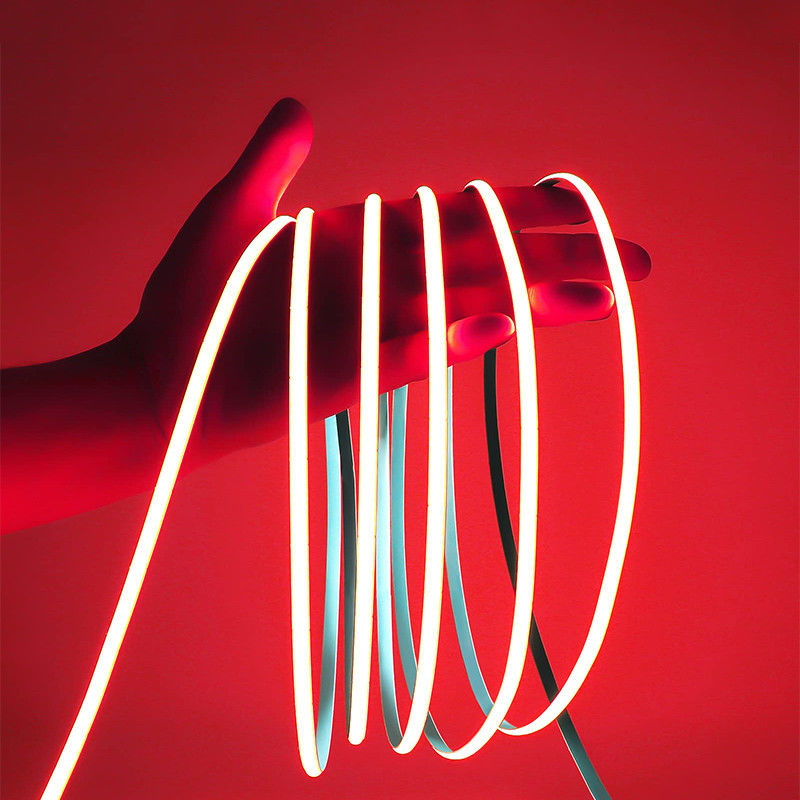 8mm 320leds Red Flexible COB Led Strip Light for Cabinet Bedroom Kitchen Lighting DC 12V24V