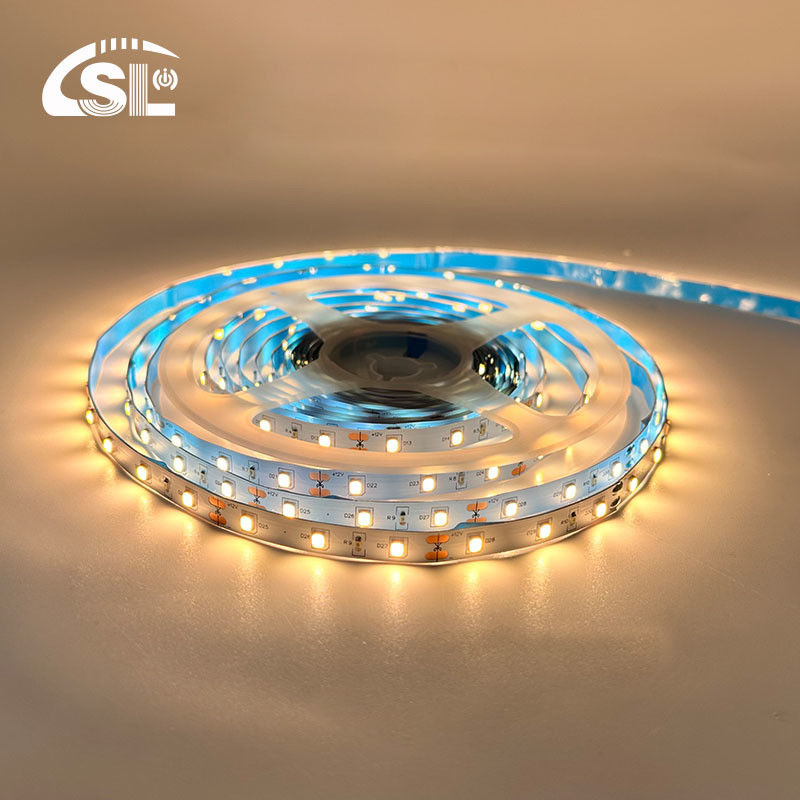 12V 60LEDs/m 2700K-3000K One Color SMD 2835 Warm White Led Backlight Strip Light