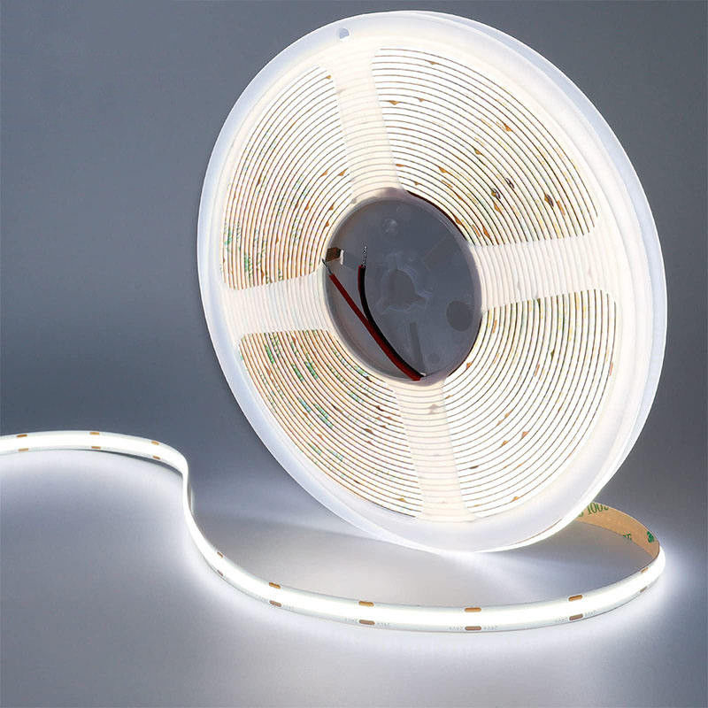 NO-Waterproof 12V24V 8mm10mm 480Leds 6500K White CE RoHs Flexible COB LED Strip Light