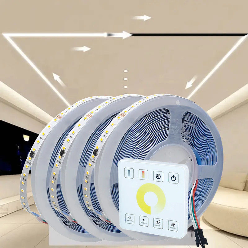 3- Running Water Flowing 12v24v 8mm 120leds 6500K White Electroplate SMD2835 Led Strip Light