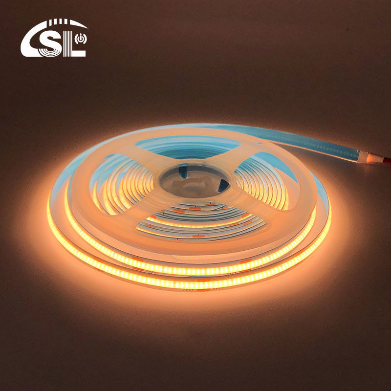 Waterproof COB Led Strip Light IP20/IP65 8mm 12V24V 320Leds 2700K One Centimeter Cut 3-