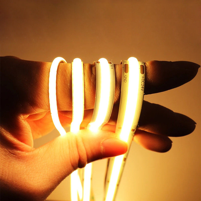 CE RoHs IP20 8mm Width 12V 24V 3000K 4000K 6500K Warm Nature White Flexible Strip Light
