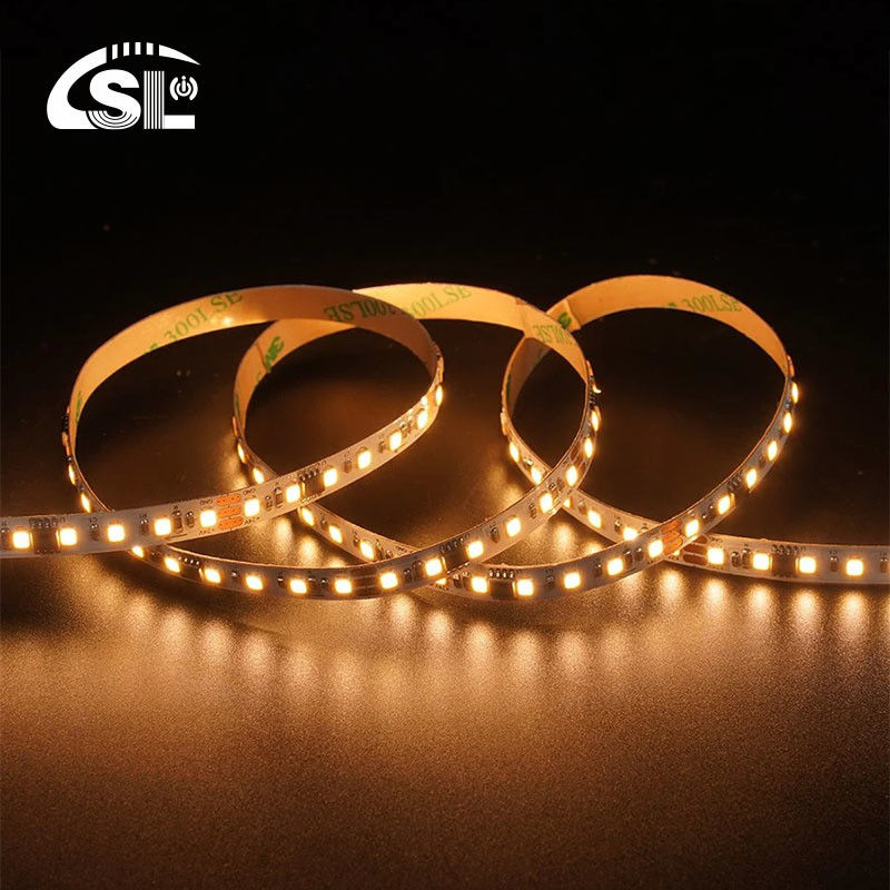 120LEDs 8mm 3000K Warm White Electroplate SMD2835 LED Strip Light for DC 24V Input Voltage