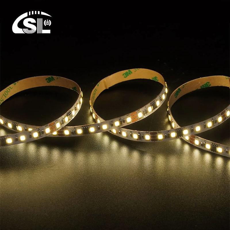 115lm/w Smart Flowing Chase Running 12V24V 8mm 120leds 3000K Warm White Electroplate SMD2835 LED Strip Light