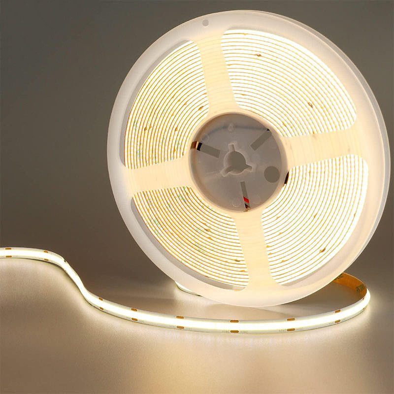 Hotel DC12V24V 8mm10mm 480Leds 3000K4000K6500K High Brightness Flexible COB Led Strip Light for Kitchen Living Room