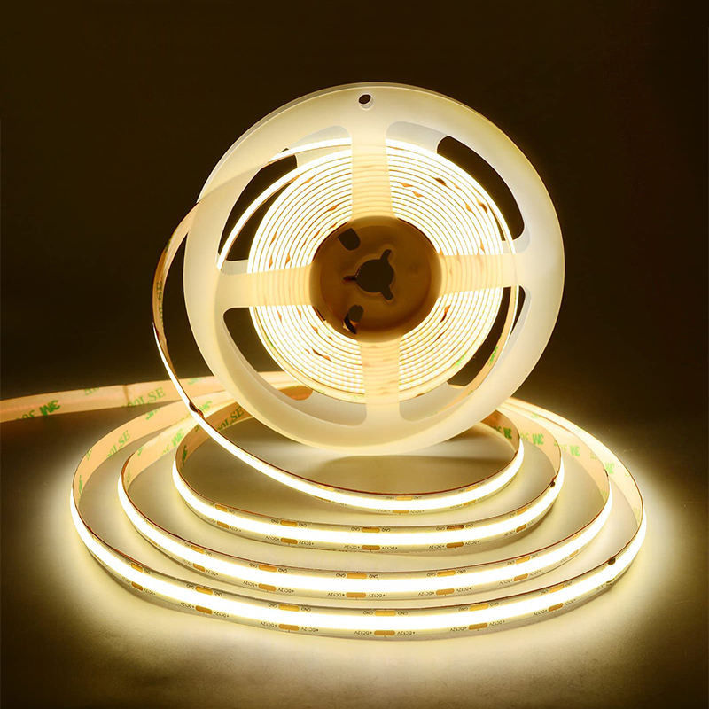 100lm/w High Brightness IP20 8mm 480Leds COB Led Strip Light for Kitchen Living Room