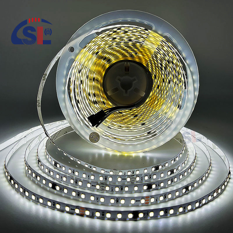 Residential LED Light Strip DC12V 24V SMD2835 Electroplate PCB 120Ds 8mm Ra 80 6500K Running