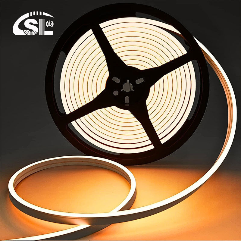 Support Dimmer Warm White Neon Flex 3000K Mini 24V 4x10mm IP65 Waterproof 168 LEDs/m