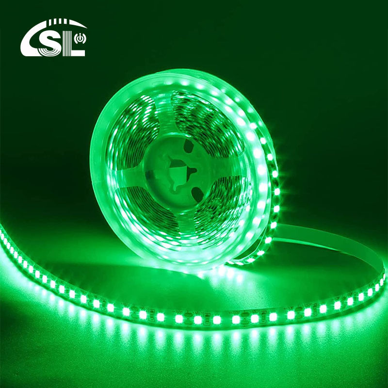 IP20 Rating High Brightness Customized 5V 120LEDs Green One Light One Cut Electroplate SMD2835 LED Strip Light