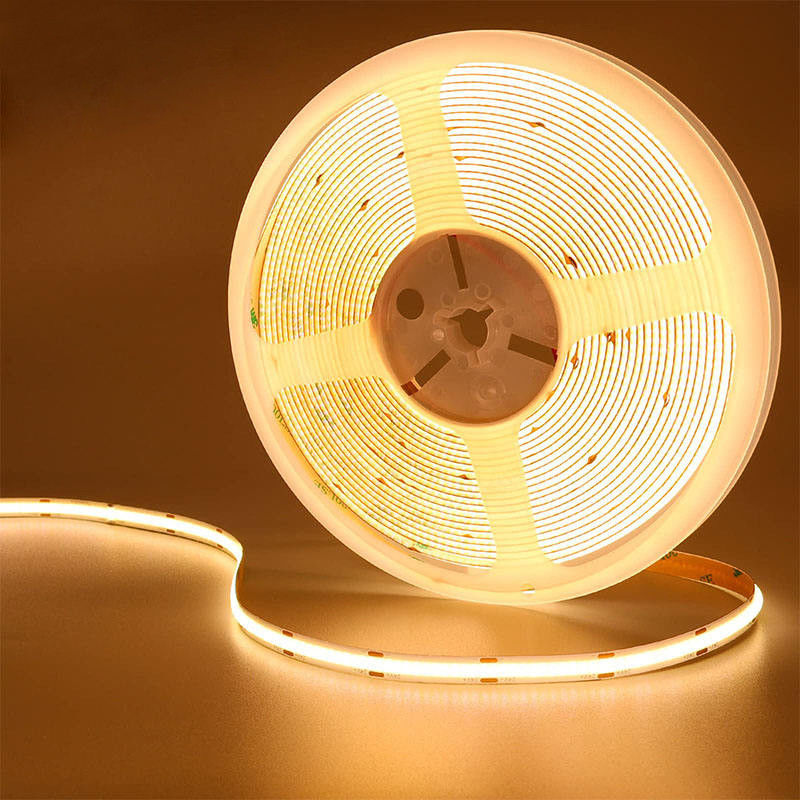 4000K COB Flexible LED Strip 480Leds 8mm10mm Width for Cabinet Bedroom Kitchen Lighting