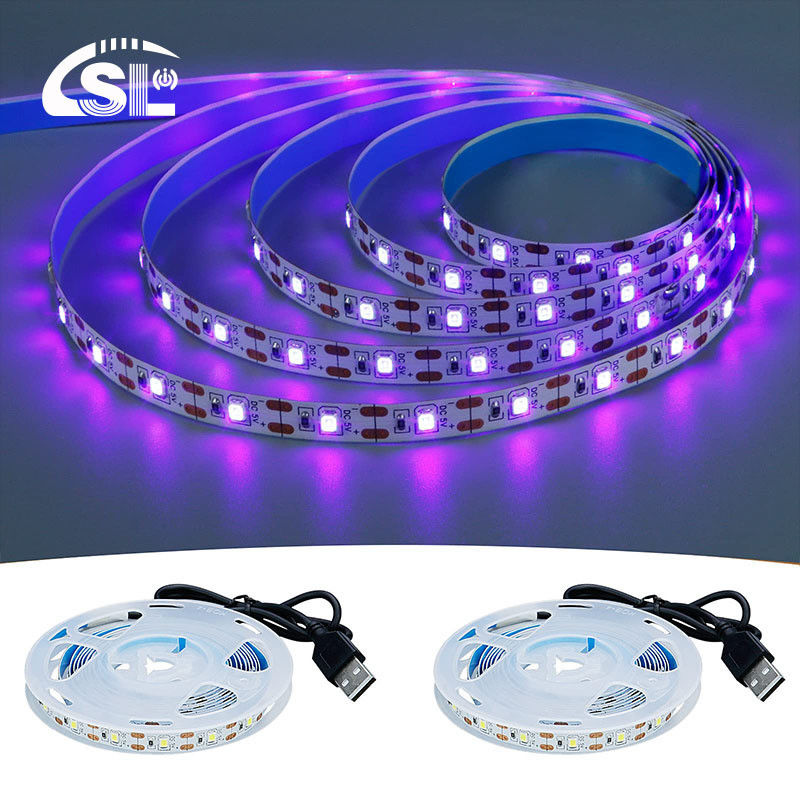 LED Strip Light 5V 8mm 120LEDs Purple One Cut Electroplate for Your Requirements