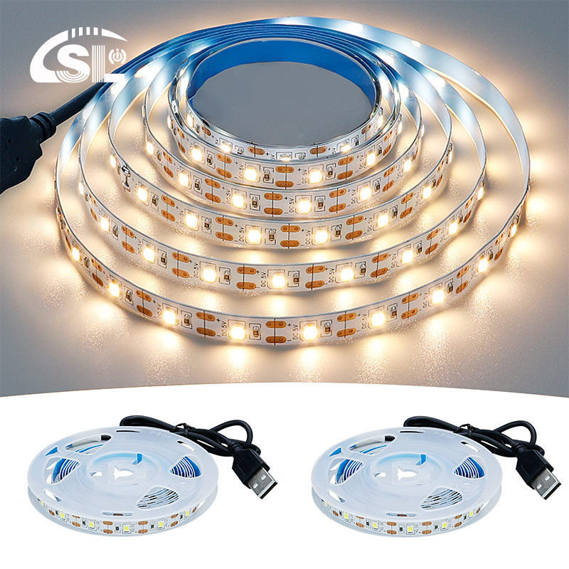 3- 120° Beam Angle 5v 120leds 8mm 4000K Natural One light one cut SMD2835 Led Strip Light