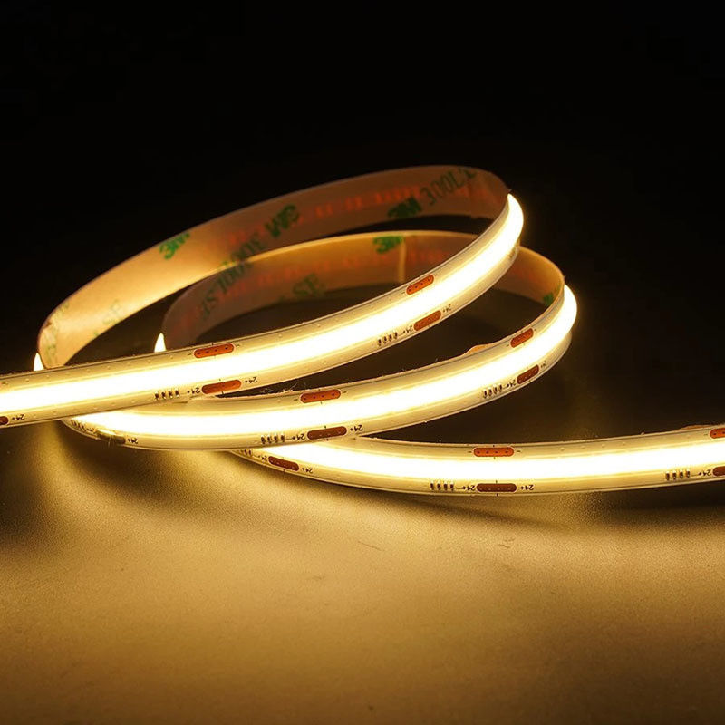 Ra 70/80/90 CCT COB Led Strip Light 8mm10mm 608leds 3000K-6500K for TV Backlight Cabinet