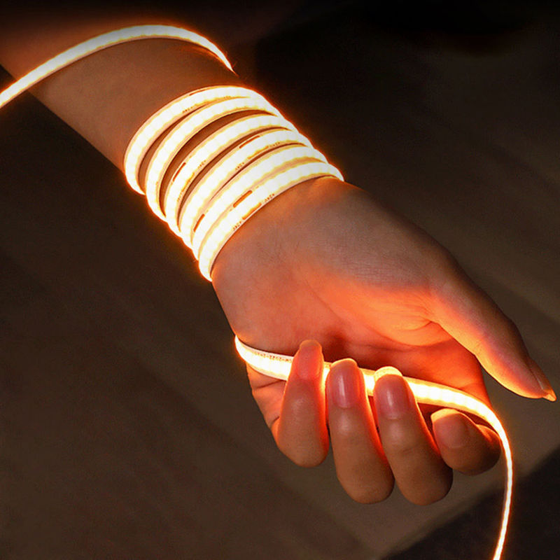 Support Dimmer High Brightness 8mm10mm 320leds 3000k-6500k COB Led Strip Light with 3-