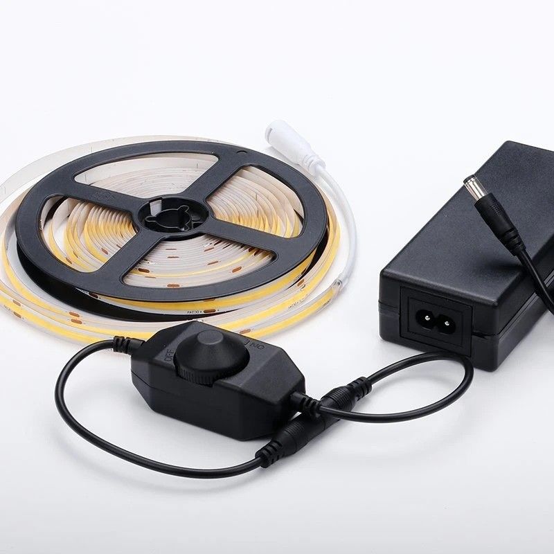 CCT COB Led Strip Light DC12V24V 8mm10mm width 608leds 3000K 6500K for Indoor Decoration
