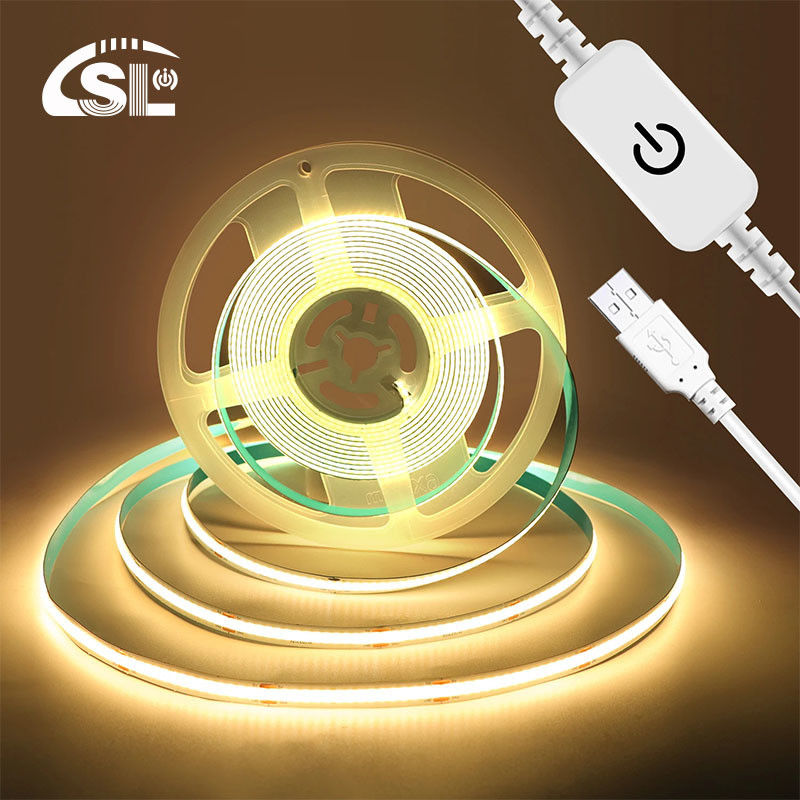 5V DC Input Copper Material COB 320LEDs IP20 Ra 90 LED Light Strip for Home Lighting