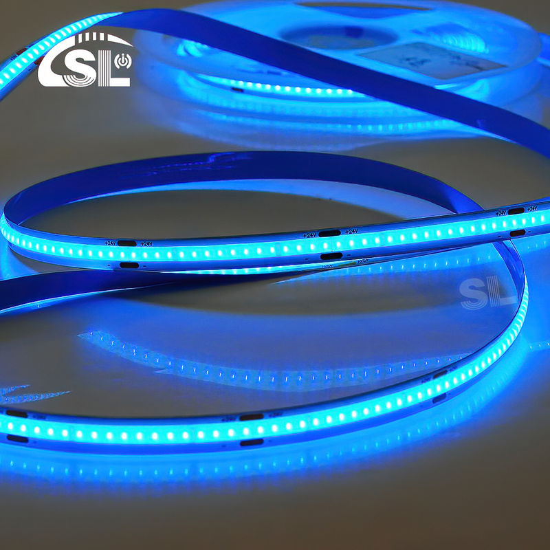 High Brightness DC12V24V Ice-Blue COB Led Strip Light for Hotel and Indoor Decoration