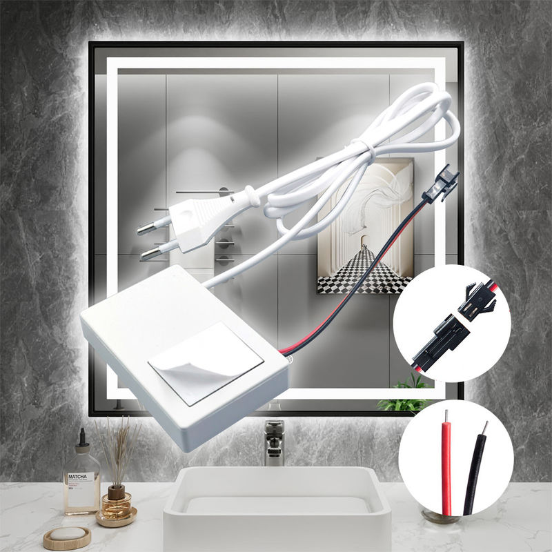 60W 12V Defogger with One Key One Color Selected LED Dimmer Mirror Touch Sensor Switch
