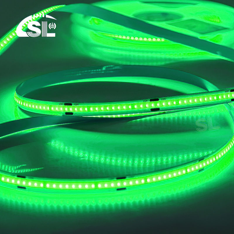 Electroplate COB 24v COB 320Ds 8mm Ra 85 Green LED Light Strip -20 - 45℃